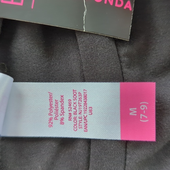 NWT NOBO Stripe Midi Dress with Snap Junior Medium Black White 7-9 - Picture 3 of 13